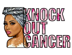 Knock Out Cancer with Lady with Headwrap Tumbler