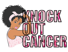 Knock Out Cancer with African American Rosie the Riveter Tumbler