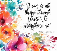 Bible Scripture Philippians 4:13 Tumbler