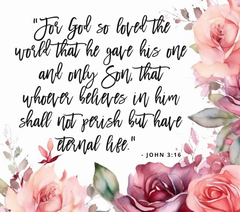 Bible Scripture John 3:16 Tumbler