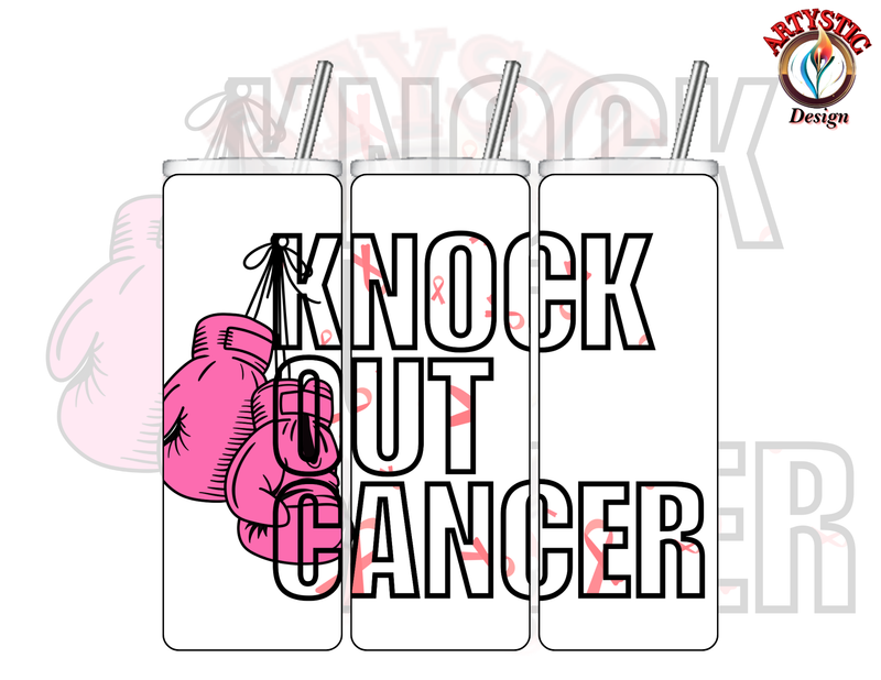 Knock Out Cancer with Boxing Gloves Tumbler